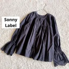 アーバンリサーチ サニーレーベル✴︎スカラップ ブラウス レース 長袖 刺繍