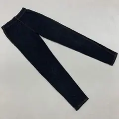 ストレッチデニム加工 スキニーパンツ ウエストゴム ステッチ Mサイズ 美脚
