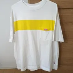 CHUMS ホワイト/イエロー Tシャツ Sサイズ