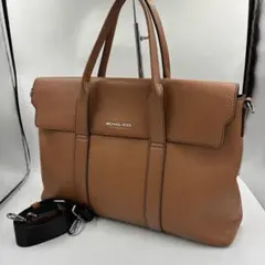 極美品】マイケルコース　ビジネスバッグ　A4 通勤　通学　レザー　ユニセックス