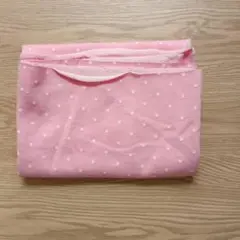 ニット生地　トレーナー生地　ピンクドット80×60 　c