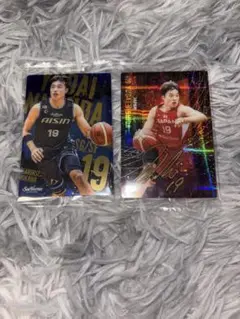 Bリーグ ツインウエハースカード シーホース三河 日本代表 西田優大サインカード