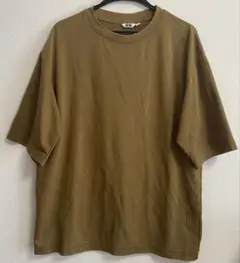 UNIQLO　ユニクロエアリズムコットンオーバーサイズTシャツ　5分袖　XL