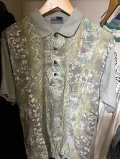 柄シャツ ポロシャツ 花柄