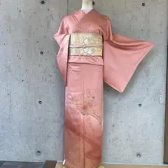 【蘇州刺繍】正絹 上質な訪問着 ピンク系 袷