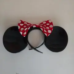 ディズニーランド ミニーちゃんプラスチック製カチューシャ レトロ