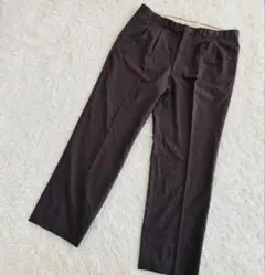 希少 80s Diorムッシュ 夏用ウールスラックス 89 ブラウン