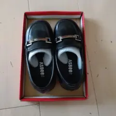 ASBEE ブラック フォーマルシューズ 17.5cm