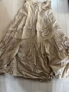 GU ノースリーブティアードドレス ベージュ