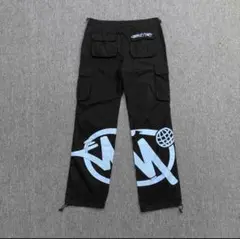 【即日発送】Sサイズ　Minus Two カーゴパンツ ピンクロゴ　黒 即日発送】Sサイズ Minus Two カーゴパンツ ピンクロゴ 黒