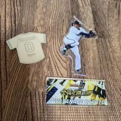 オリックスバファローズ　渡部遼人選手　アクリルスタンド＆ミラーステッカーセット