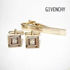 GIVENCHY ジバンシー ネクタイピン カフス セット ゴールドカラー