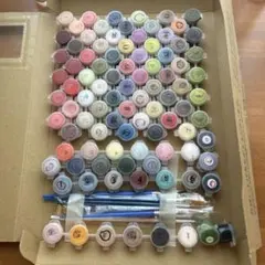 48色 アクリル絵の具セット 筆付きNo.15