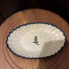 中西申幸さん　象嵌皿　２枚セット 光萌窯 中西申幸 四つ葉絵皿 中【2】 - 作家ものの器と生活雑貨
