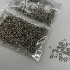 ハンドメイド　パーツ　資材　材料　マルカン　金具　約1000個　2袋　シルバー