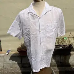 GAP コットンリネン　オープンカラー　シャツ　ｌサイズ