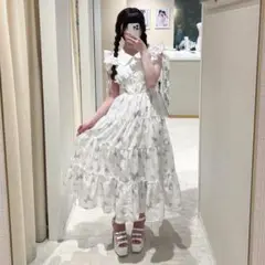evelyn エブリン オリジナルリボン柄OP