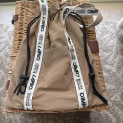 CAMP 7 ベージュ ドローストリングバッグ