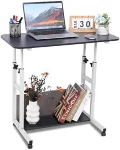 【3時限定価格】昇降式サイドテーブル　高さ60~90cm デスク 机