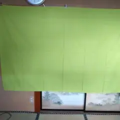 大人気のインド綿エスニックマルチカバー(約150Ｘ220cm)黄緑