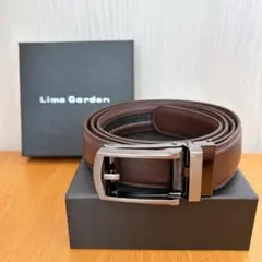 ❣️未使用品❣️メンズ ベルト 本革 オートロック 自動バックル ブラウン