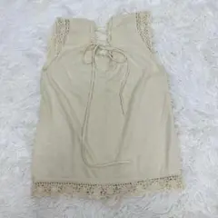 【新品未使用】KETTY　ノースリーブニット　サイズ2　アイボリー　000419