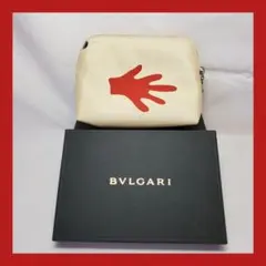 【未使用】BVLGARI ハンドモチーフ　ポーチ　箱付き