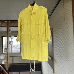 yellow麻素材ジャケット