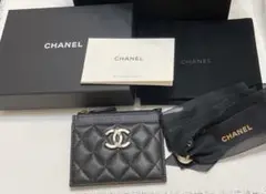 新作 限定品 CHANEL シャネル マトラッセ ミニ財布 ブラック 黒 新品
