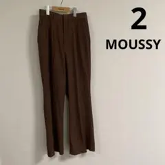 MOUSSY カラーフレアパンツ スラックス ボトムス 2