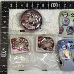 〈くら寿司〉鬼滅の刃　ビッくらポン　童磨　缶バッジx1、消しゴムx2　セット