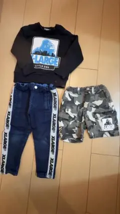 XLARGE スウェットシャツとパンツセット3点