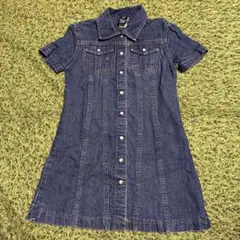 GAP デニムワンピース 半袖 XS/TP (4)