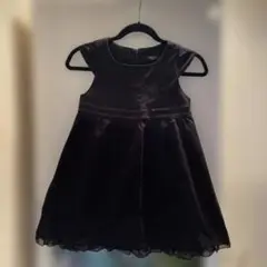 COMME CA ISM 黒 ワンピース 120A