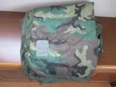 未使用　米軍放出品　ウッドランド迷彩　ポンチョライナー　ブランケット