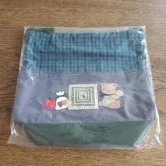 ⭐familiar 紀伊國屋コラボ チェック柄ポーチ⭐