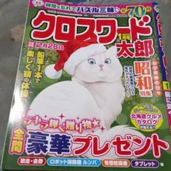 クロスワード雑誌。