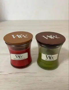 Wood Wickのキャンドル2個セット