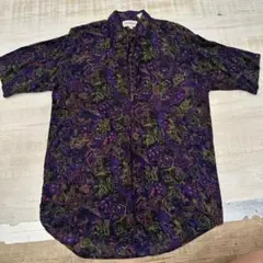 campus 海外古着　used 柄シャツ　アロハシャツ　半袖　デザイン