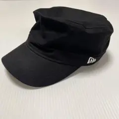 ニューエラ　ブラック　ワークキャップ　黒57.7㎝