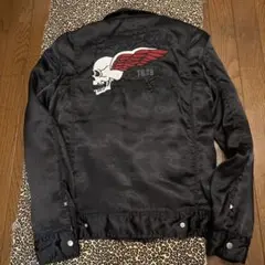 DEXIE ブラック サテンジャケット