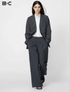 ユニクロ　ユニクロシー　感動タックワイドパンツ　sizeS