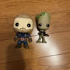 funko pop キャプテン・アメリカ & グルート フィギュアセット