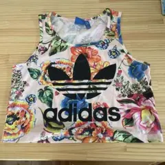 adidas フラワープリント タンクトップ UK 14
