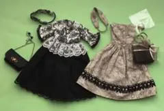 リカちゃん　ブライス　おしゃれハンドメイドワンピースセット