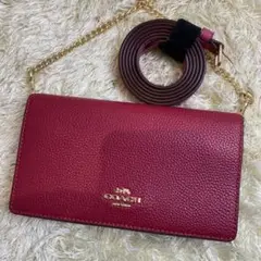 極美品 コーチ コンバーチブル ベルトバック カラーブロック ウェストベルト
