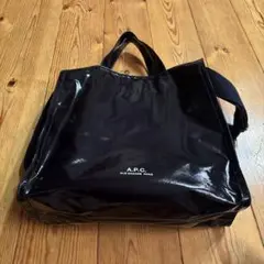 A.P.C メッシュトートバッグ 黒 A.P.C｜アーペーセーメッシュ ショッピング バック (A.P.C.