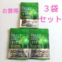 【新品】高めの 血糖値 血圧 をWサポート カロバーンα 30日分 ×３袋
