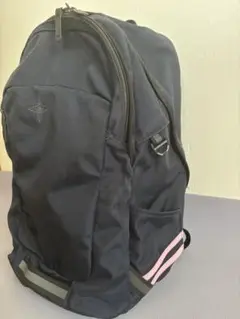 日大豊山.ネイビー バックパック ピンクのストライプデザイン.リュック美品
