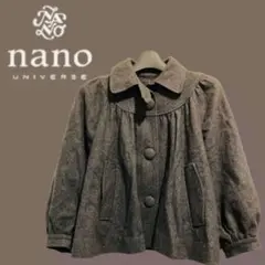 【nano UNIVERSE】Sサイズ ポンチョ風 ゆったりコート